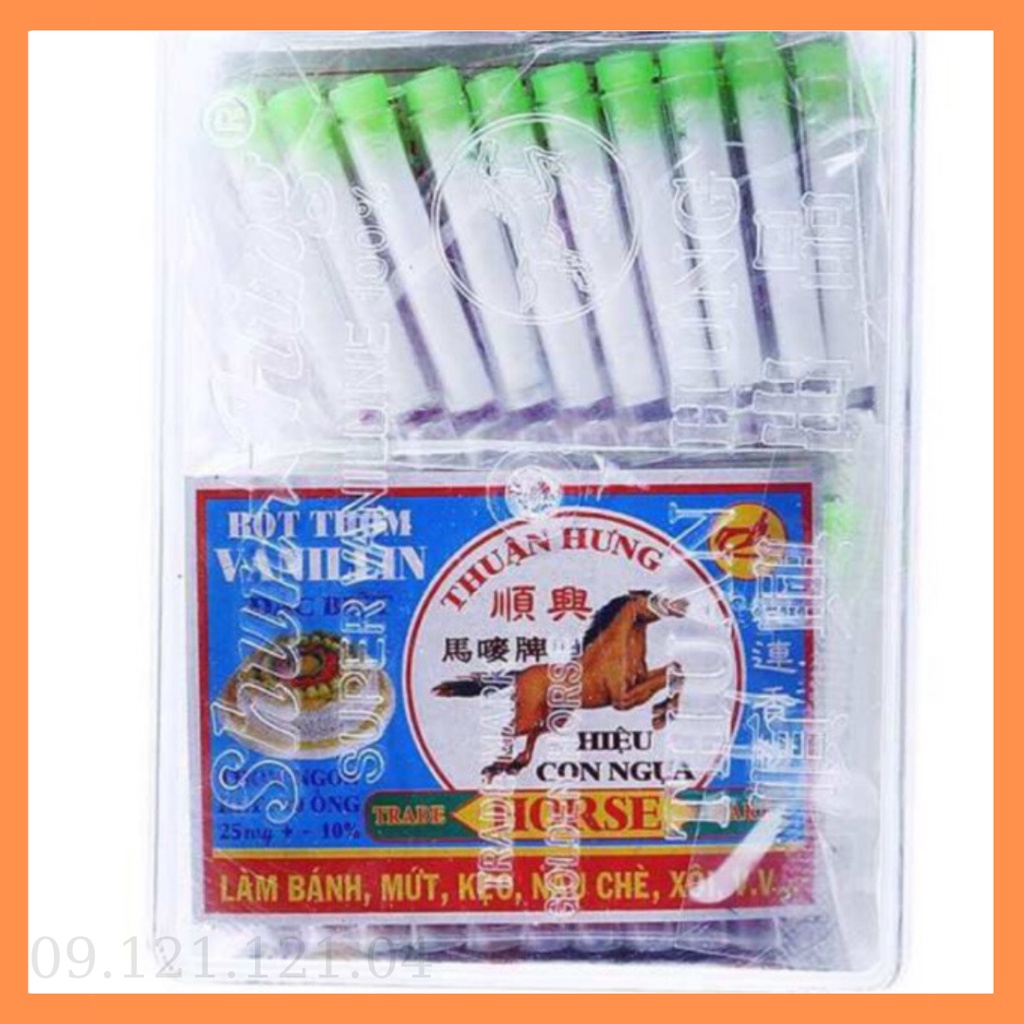 (HT) vani làm bánh/ Bột thơm vani Thuận Hưng (100 ống)