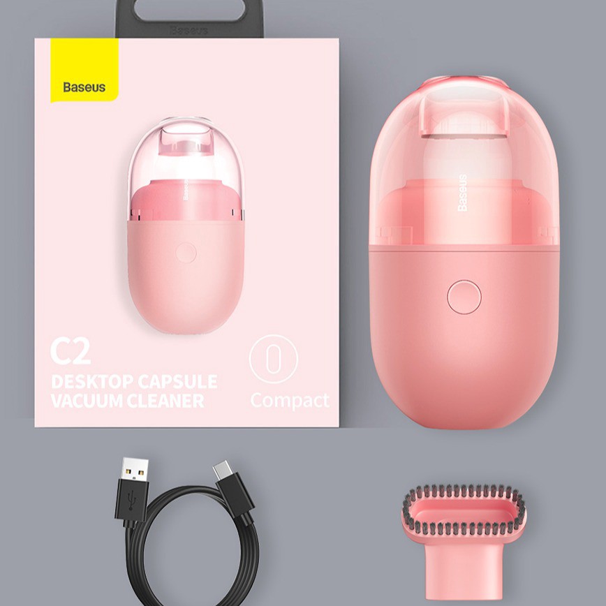 Máy Hút Bụi Mini Baseus C2 Nhỏ Gọn Vệ Sinh Bàn Phím Tính | BigBuy360 - bigbuy360.vn