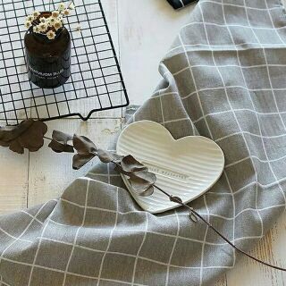 Vải bố caro xám