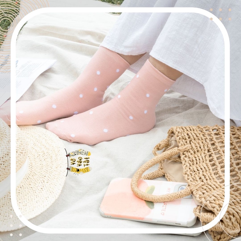 TẤT VỚ NỮ CỔ CAO HỒNG CAM