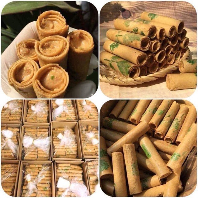 Bánh Ống Ngò Bơ Sầu Riêng - Hủ 450G - Ship Hỏa Tốc