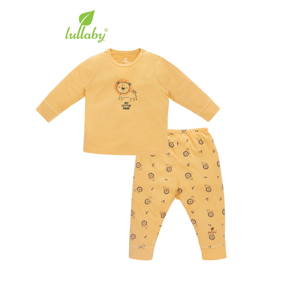 Lullaby Bộ quần áo dài tay bo tay quần bo gấu NH666P BST SLEEP AIR