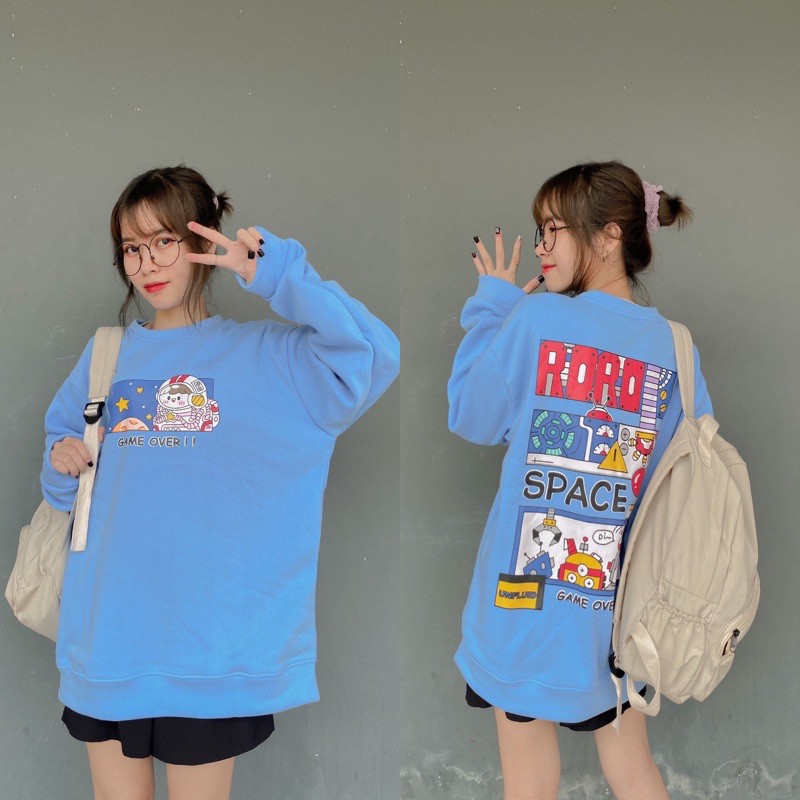 Áo Sweater nỉ unisex HOMIES in chữ Roro | BigBuy360 - bigbuy360.vn