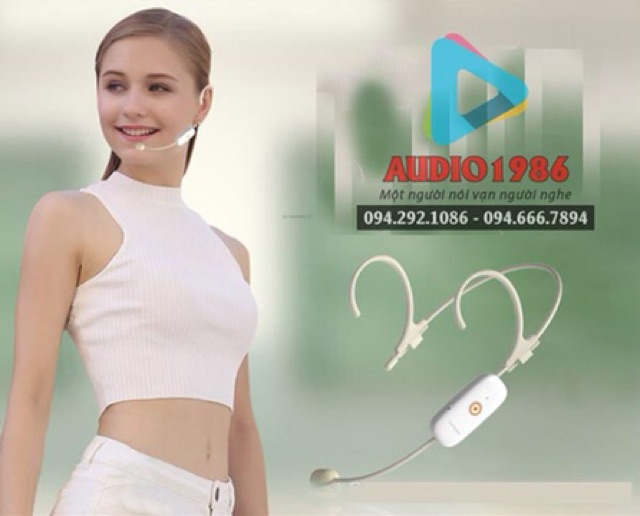 Máy trợ giảng không dây loa Lenovo / Lenovo A86 với tai nghe mini màu da người