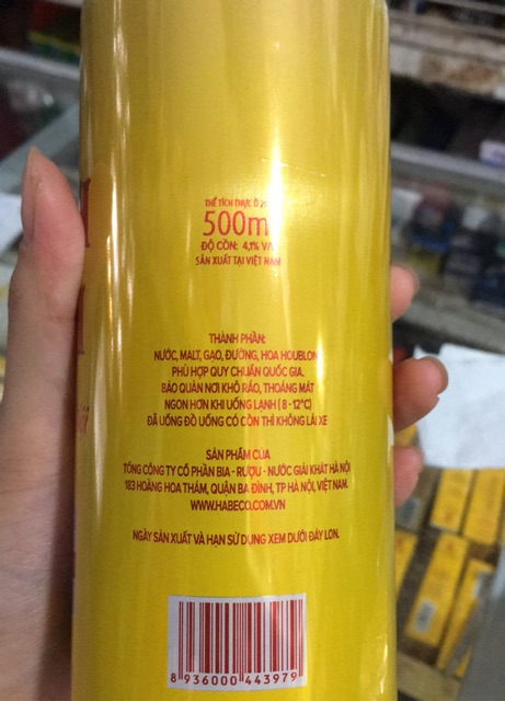 Bia Hơi Hà Nội Lon Cao 500ml