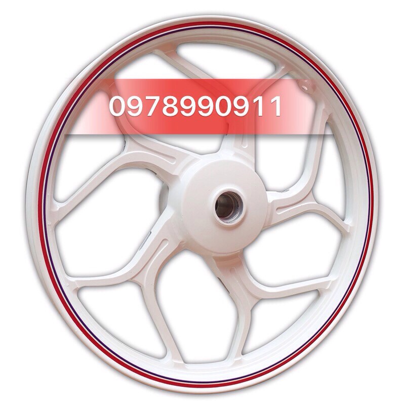 Vành đúc xe máy asio trắng sứ