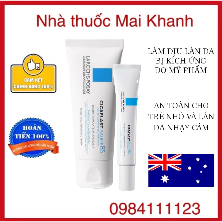  Kem Dưỡng Phục Hồi Da La Roche Posay Cicaplast B5 Baume chuẩn auth