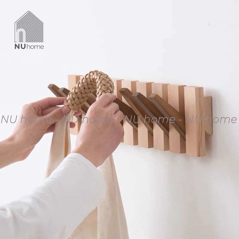 nuhome.vn | Móc gỗ treo đồ - Hiko, được thiết kế đẹp mắt bằng chất liệu gỗ tự nhiên cao cấp