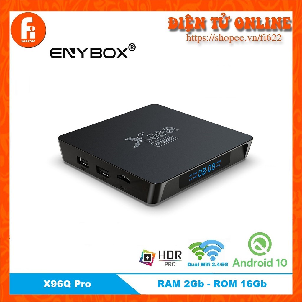 Android Tv Box X96Q Pro Ram 2GB,Bộ Nhớ Trong 16GB New 2021