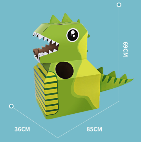 Đồ chơi mô hình hóa trang Khủng Long, Máy Bay, Cá Mập Cosplay bằng Carton cho bé