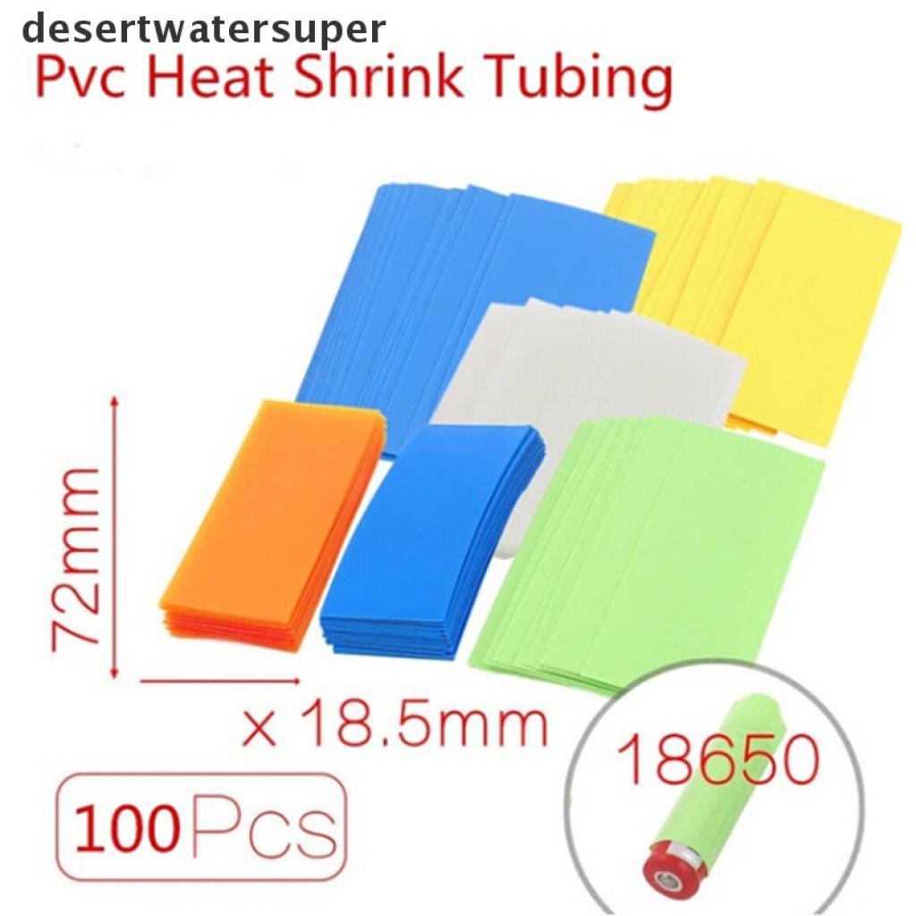Set 100 Tấm Phim PVC Bọc Pin 18650 Chuyên Dụng Ốp
