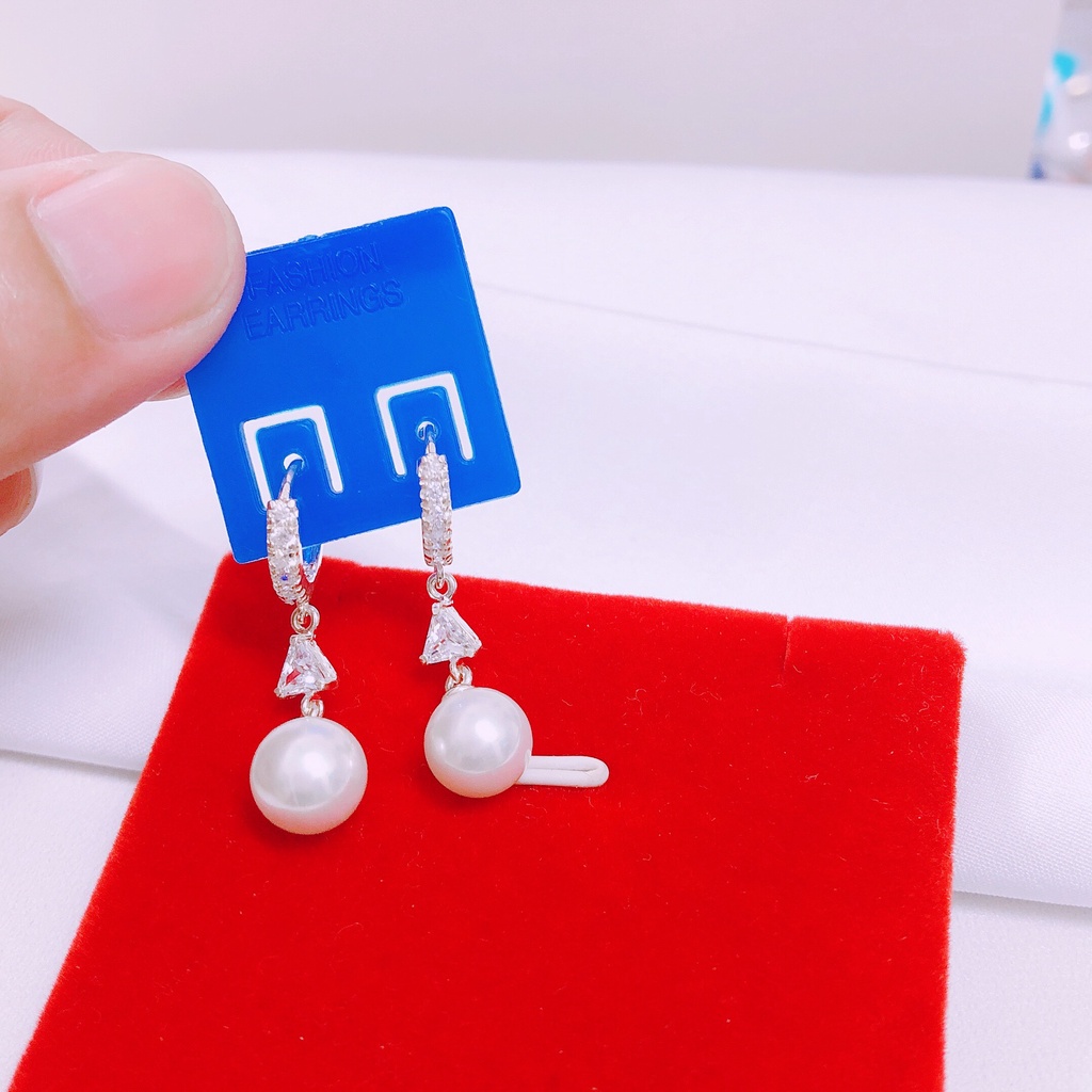 BÔNG TAI MÓC CÂU ĐÍNH HẠT MẪU MỚI