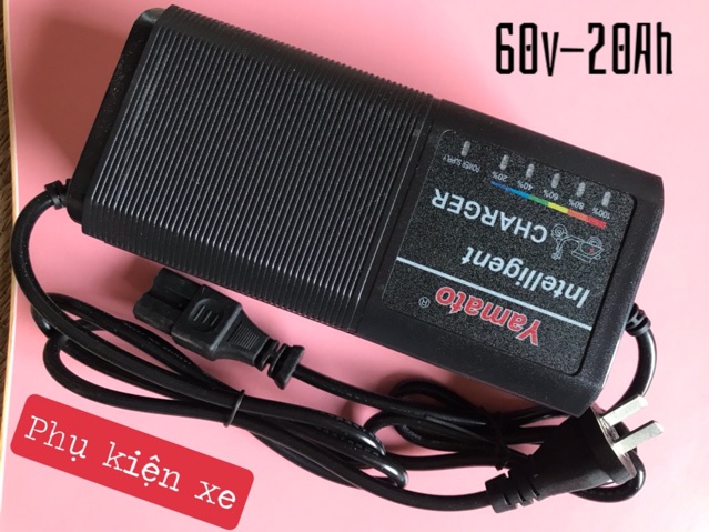 Sạc Xmen , Vespa , go go ... 60V-20Ah báo % pin - Chống phồng bình - Sạc xe điện