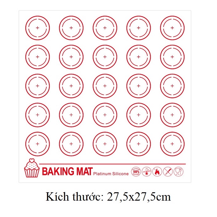 Thảm Silicone Chịu Nhiệt Chống Dính Dùng Làm Bánh Quy , Macaron