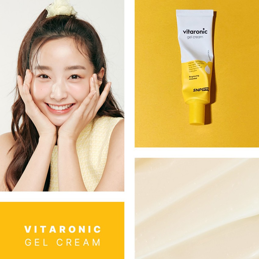 Kem Dưỡng Trắng Da SNP PREP Vitaronic Gel Cream Dưỡng Ban Đêm Làm Sáng Da Mờ Thâm Nám