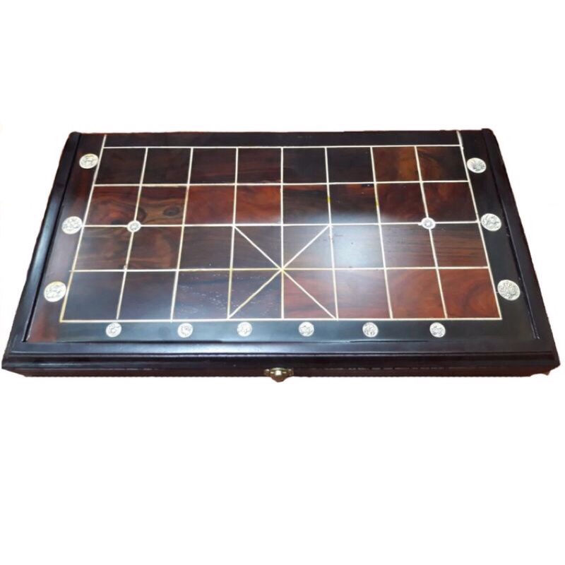 Bàn Cờ tướng gỗ trắc cao cấp gấp gọn tiện lợi 50*50cm cả bộ - bàn cờ giá rẻ bền đẹp