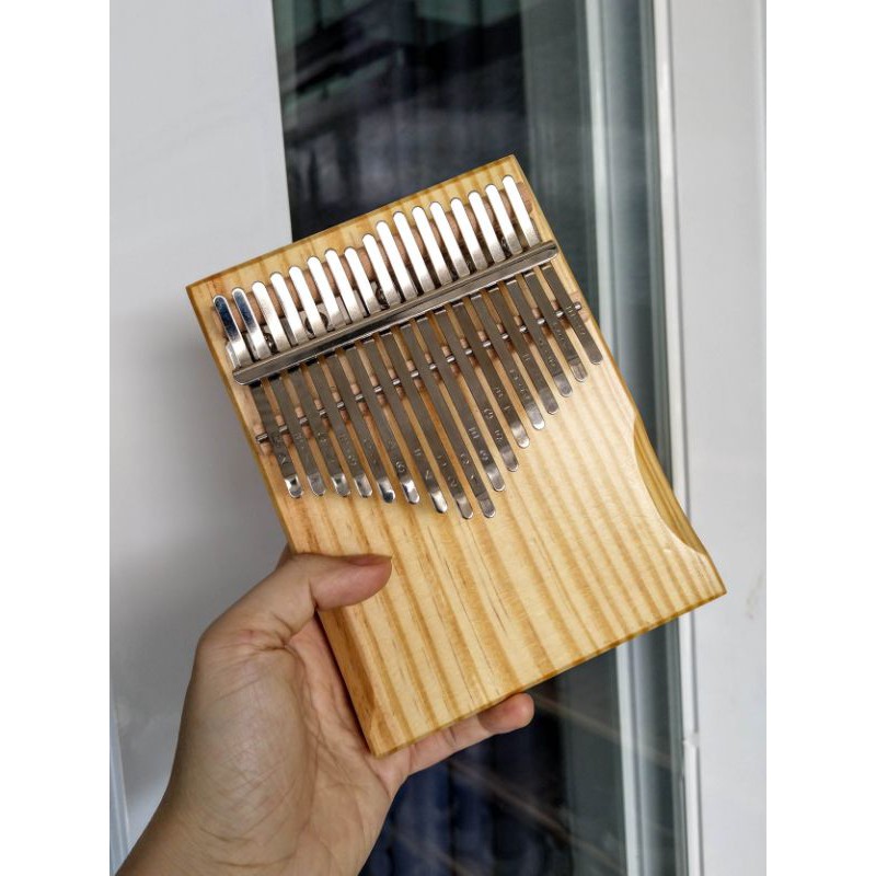 Đàn kalimba 17 phím QUYNHLEMO, Kalimba rẻ màu đen, nâu, xanh, gỗ, đàn piano ngón tay cái 21 phím, tặng đủ phụ kiện