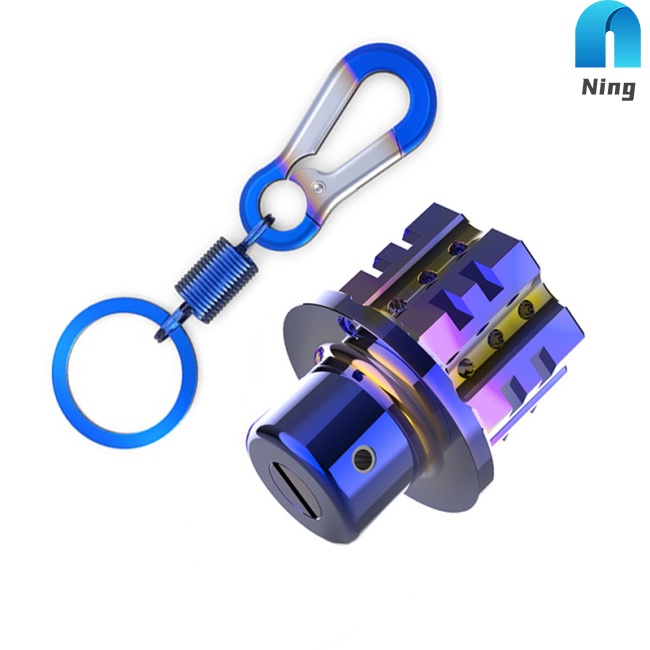 Bộ móc chìa khóa bằng titan cao cấp kèm phụ kiện chuyên dụng