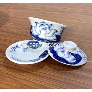Bát sâm bát nước sen xanh ngọc (phụ kiện đồ thờ)
