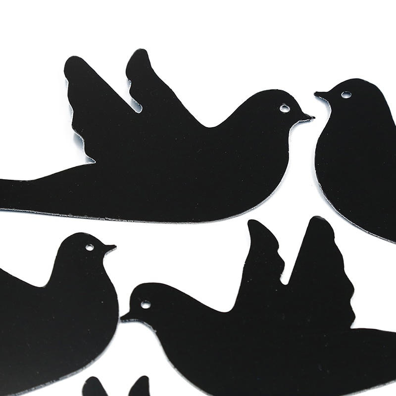 1 PC 3D Acrylic Flying Bird Pigeon Mirror Wall Stickers Remover Window Decals Background Home Decoration