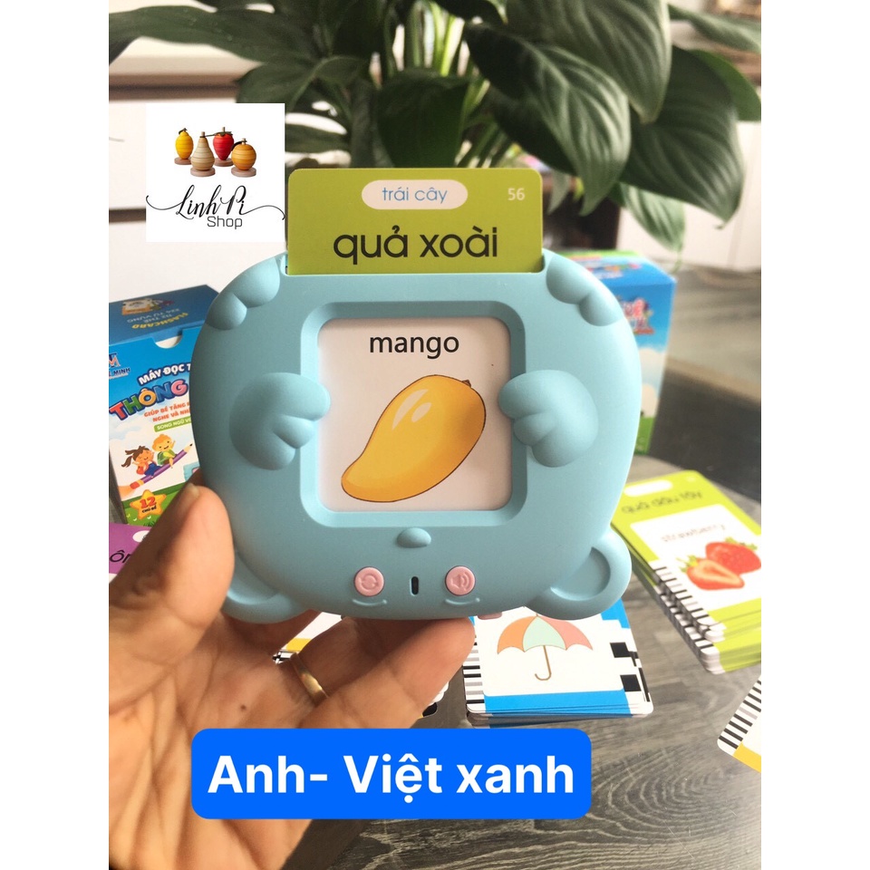 Máy đọc từ vựng Anh - Việt không sóng điện từ đồ chơi thông minh thẻ