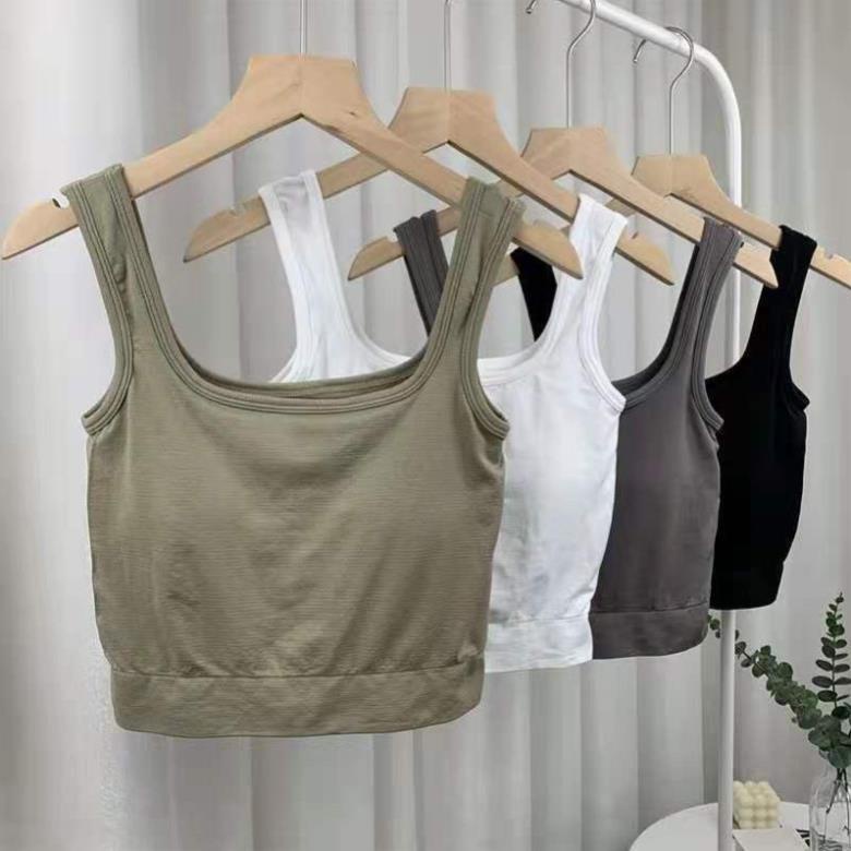 Áo Bra bầu ,Áo bầu 2 dây Thun Mềm Dáng Lửng Sẵn Đệm Ngực Siêu Hot 1809 ❤️