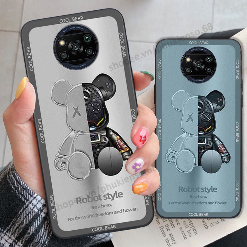 Ốp lưng điện thoại Xiaomi Poco X3 / Poco X3 Pro in hình gấu bear, kaws, doremon thời trang, ốp lưng cao cấp chất lượng