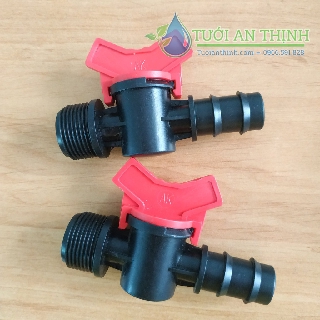 Combo 10 van khóa răng ngoài 21mm ra ống ldpe 20mm