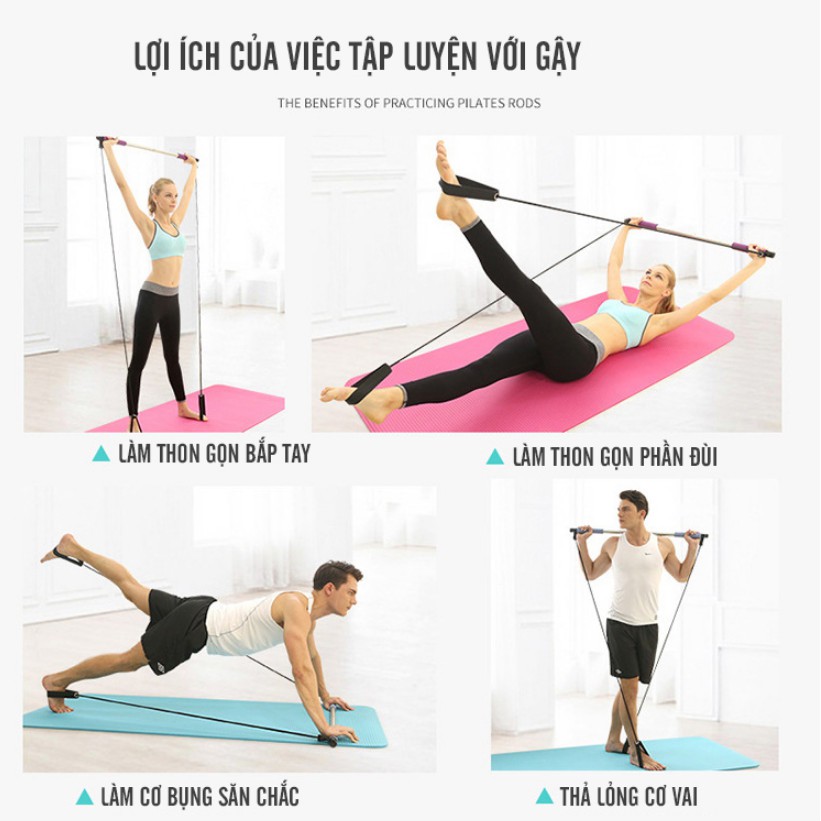 Gậy Yoga tập ngực Gobetters®️ Pilates Studio - Home and Garden