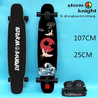 [CHÍNH HÃNG GIÁ SỐC] FULL BỘ VÁN TRƯỢT LONGBOARD Storm Knight MUSULON đẳng cấp chuyên nghiệp