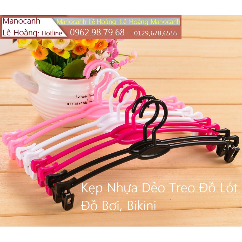 Kẹp Đồ Lót, Kẹp Bikini, Kẹp Đồ Bơi 50 Chiếc Nhựa Dẻo