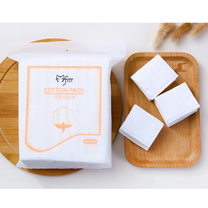 Bông tẩy trang 3 lớp FM Cotton Pads 222 miếng Bông Tẩy Trang