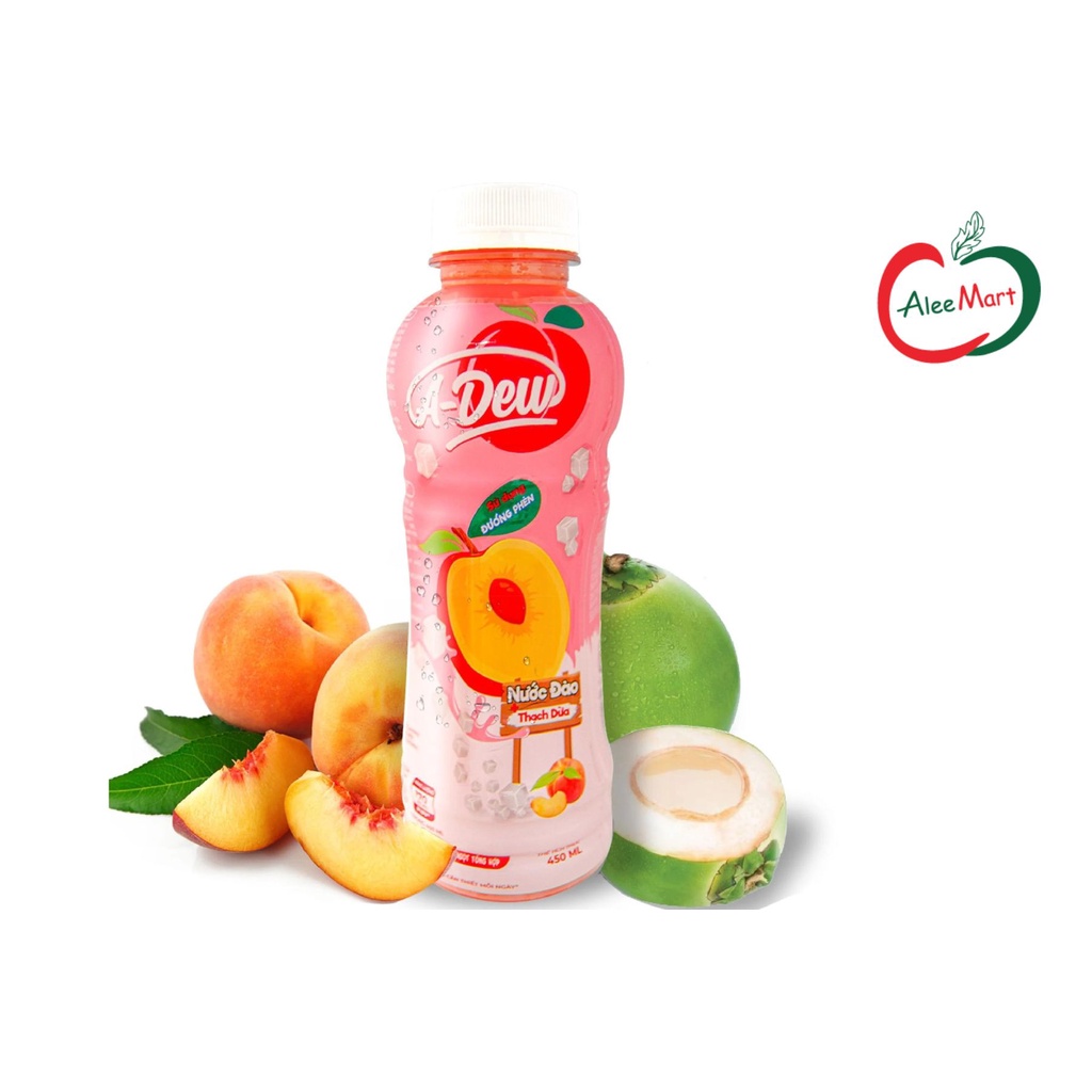 Nước Đào Thạch dừa A-Dew 450ml