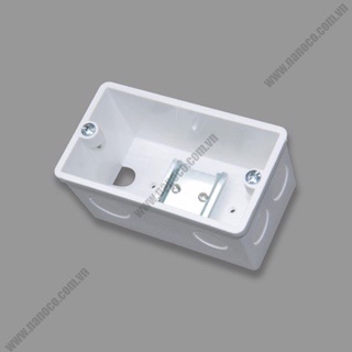 Hộp chụp mcb 2pha nanoco,đế âm cầu dao tự động nanoco
