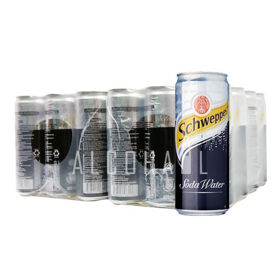 Soda water schweppes 330ml x 24 lon