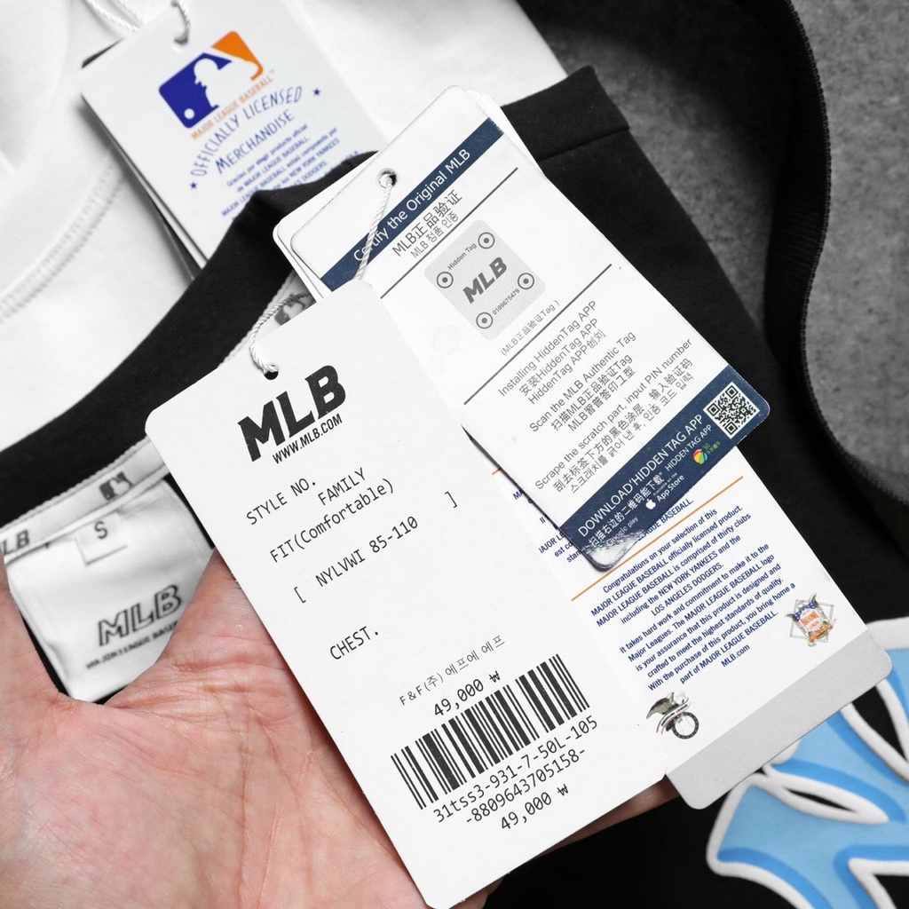 MLB - Áo thun cotton unisex Like Popcorn NEW YORK YANKEES