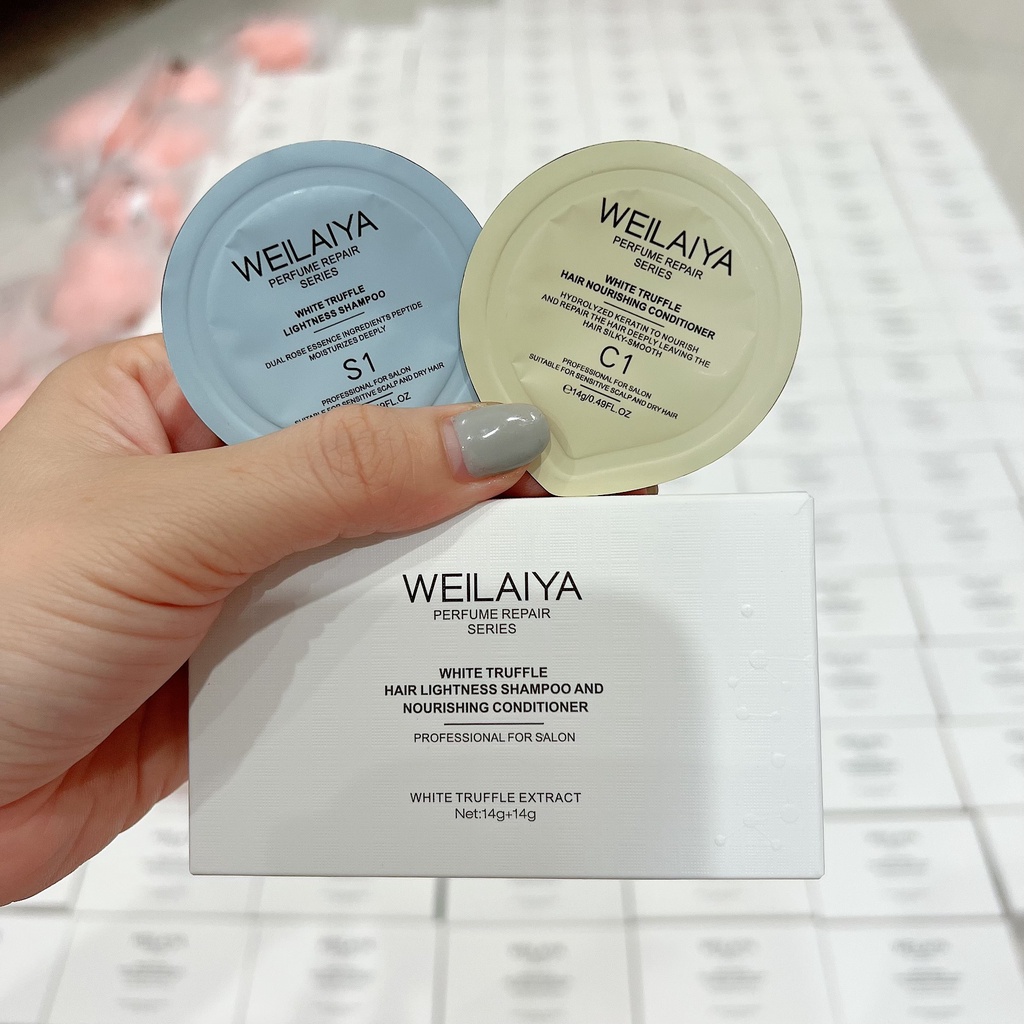 ⭐ Set dầu gội dầu xả phục hồi đa tầng nấm Truffle Weilaiya⭐