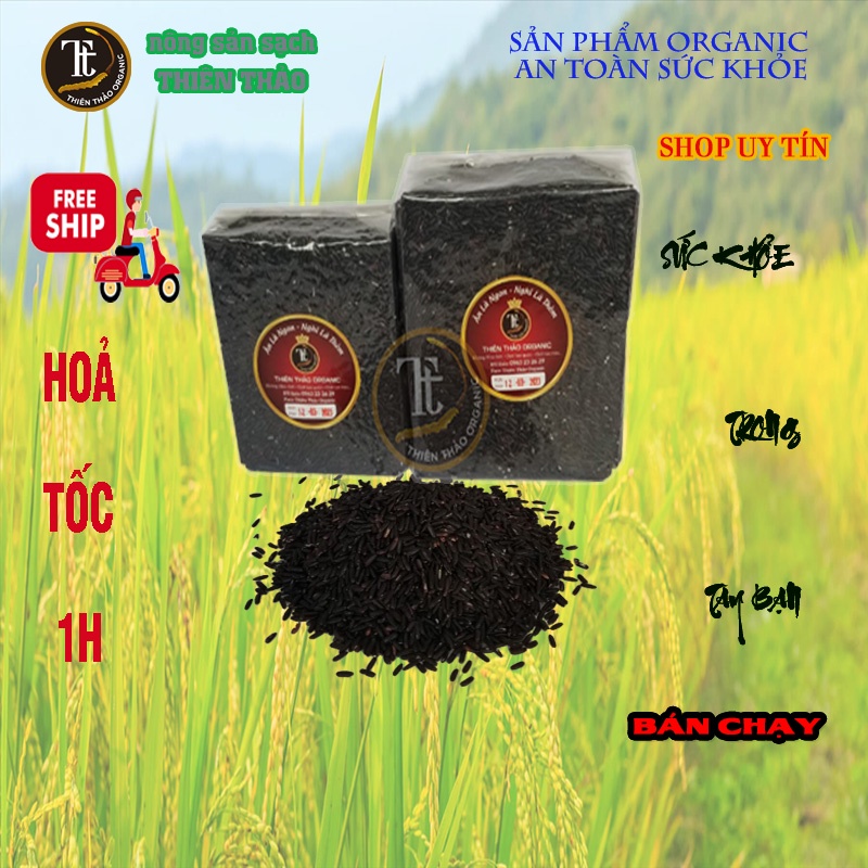 Gạo lức đen Điện Biên giảm cân thực dưỡng ăn kiêng tiểu đường mỡ máu...1kg HCM