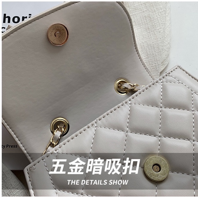 Túi Sách Nữ Thời Trang, túi sách nữ đeo chéo Quảng Châu đính nơ dây xích phối da phong cách hàn quốc Bagami