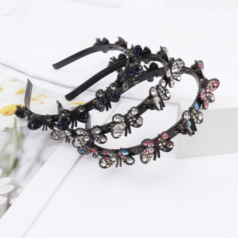 Cài Tóc Hình Bướm Đính Đá Nhiều Màu Sắc Tạo Kiểu Tóc Thời Trang Cho Nữ