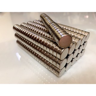 Nam châm viên trắng 14x5 mm. nam châm đất hiếm lực hút cực mạnh.