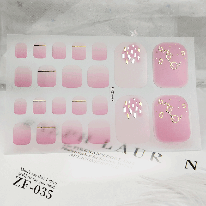 Nhãn Dán Trang Trí Móng Chân Nghệ Thuật Xinh Xắn