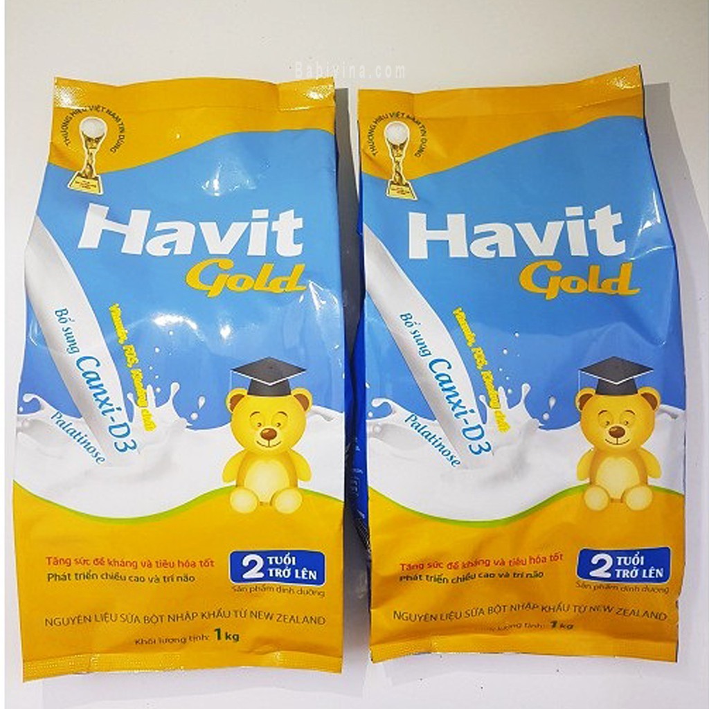 [GIẢM GIÁ] Sữa Bột HAVIT GOLD 1kg havit grow kidsure havitgold