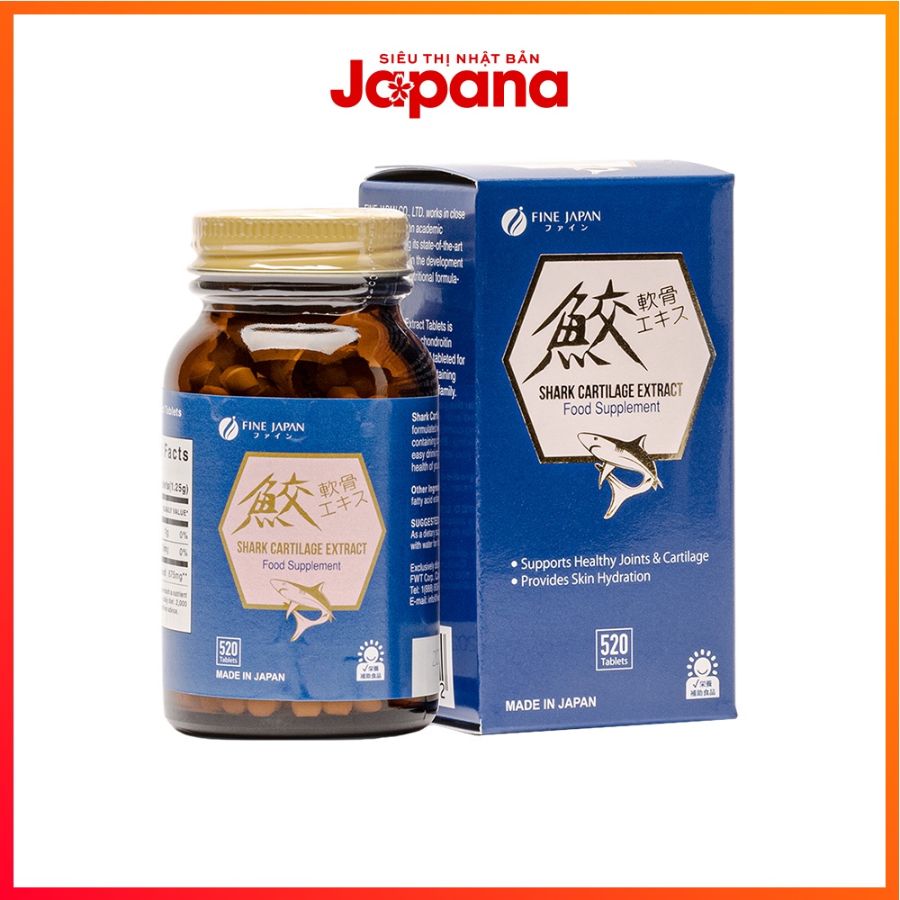 Viên uống bổ xương khớp Fine Japan Shark Cartilage 520 viên