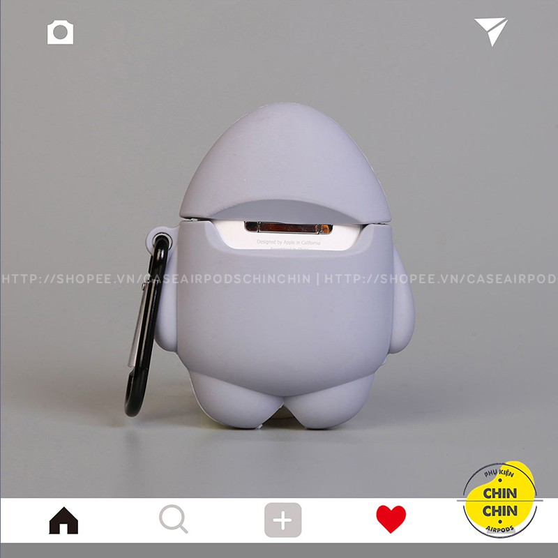 Case Vỏ Bao Airpods Đựng Tai Nghe Airpod 1 2 Pro Cá Mập Siêu Dễ Thương Bằng Silicon Dẻo - Chin Chin Shop