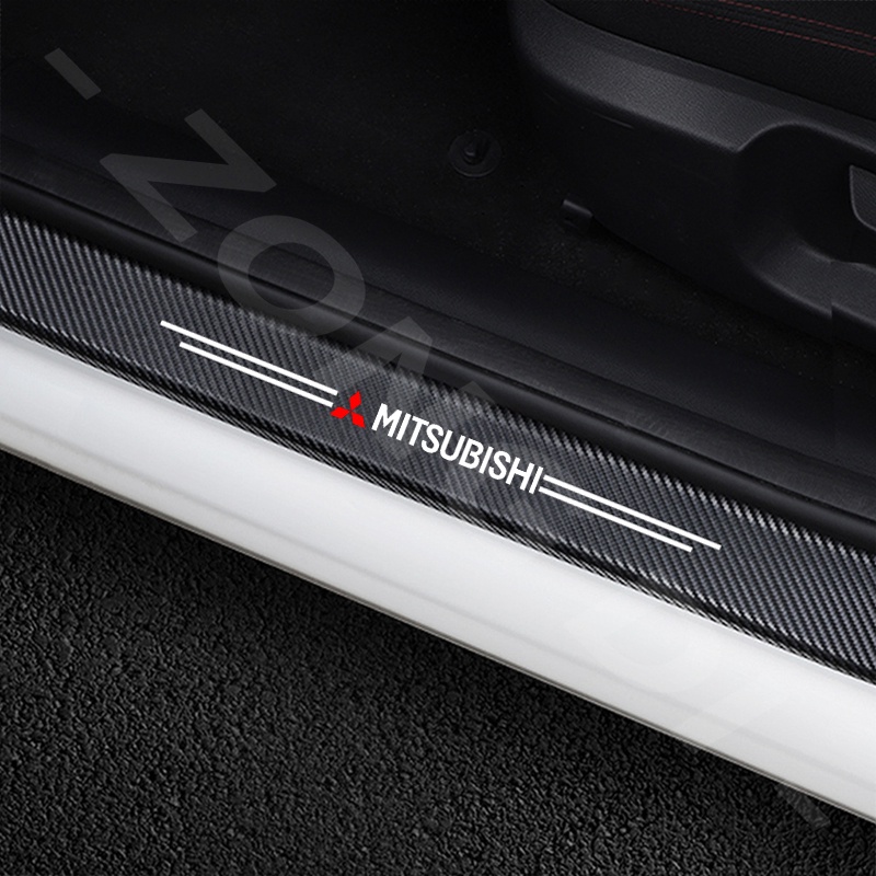 Miếng Dán Cửa Xe Hơi Bằng Sợi Carbon Cho Mitsubishi Xpander Attrage Outlander Triton Pajero Jolie Lancer Grandis