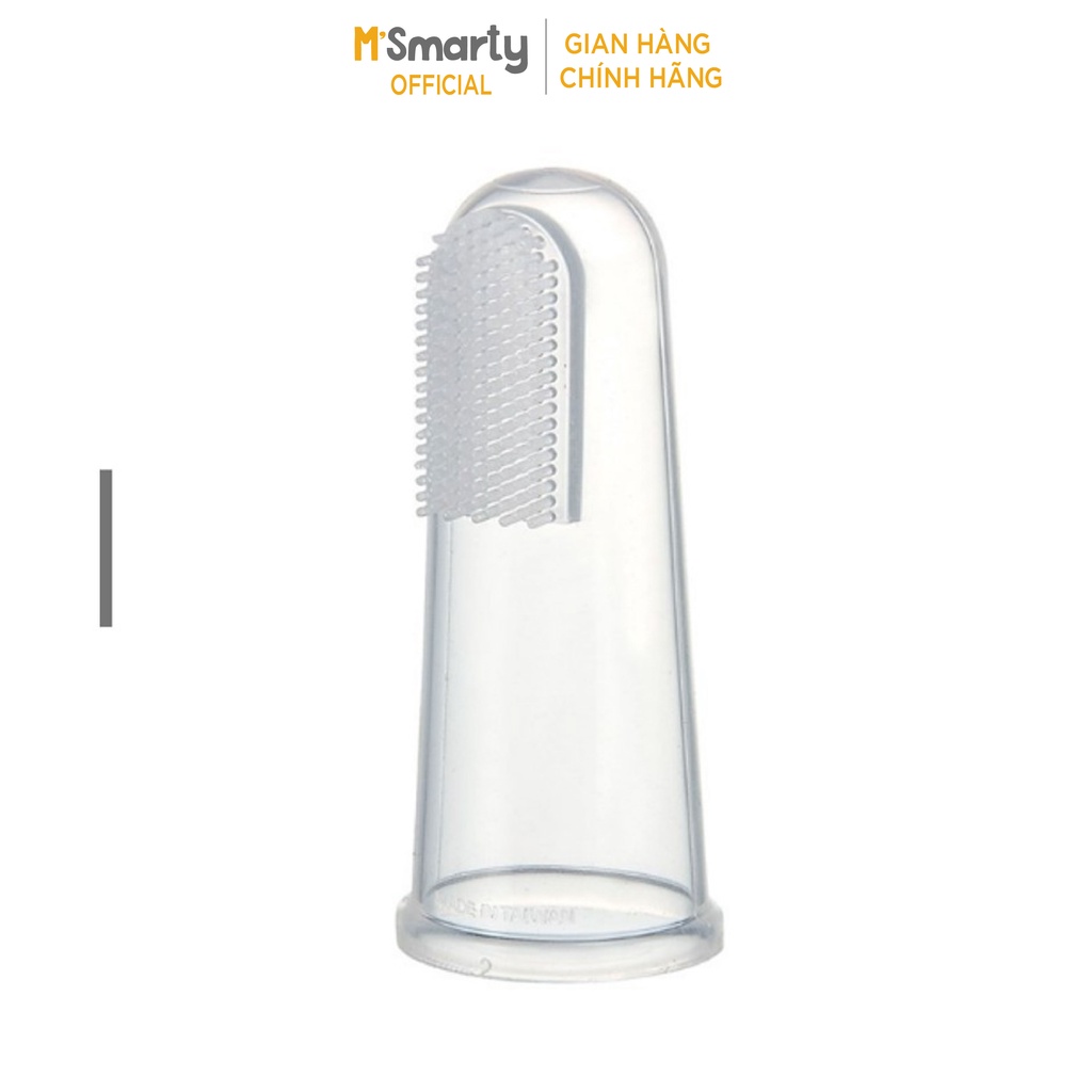 [M'SMARTY] - Đánh tưa lưỡi cho em bé, dụng cụ đánh tưa lưỡi silicon