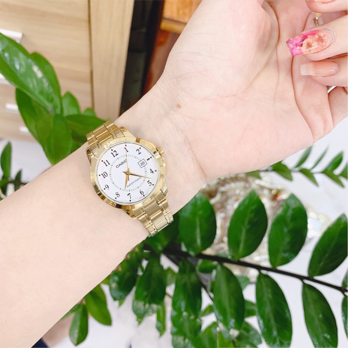 Đồng hồ nữ dây kim loại chính hãng Casio Anh Khuê LTP-V004