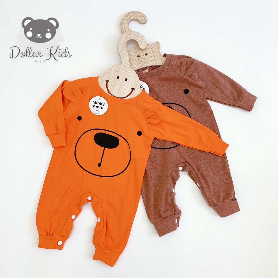 Bodysuit dài tay in gấu đáng yêu cho bé trai bé gái (4-14kg)