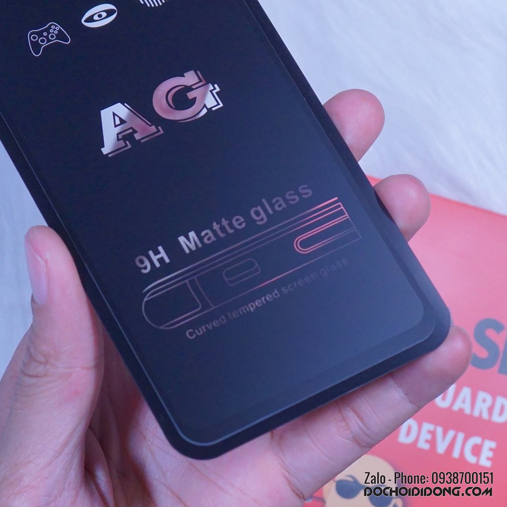 Miếng dán cường lực nhám Samsung M10 Zacase full màn hình chống vân tay